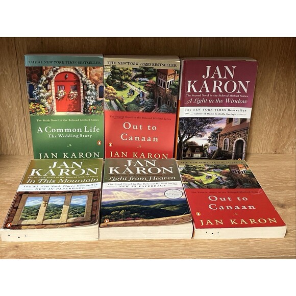 Jan Karon Book Lot 5 : Out of Canaan And A Common Life - Picture 1 of 15